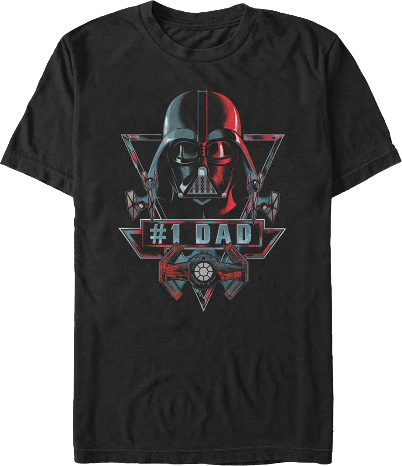 #1 Dad Darth Vader Star Wars T-Shirt