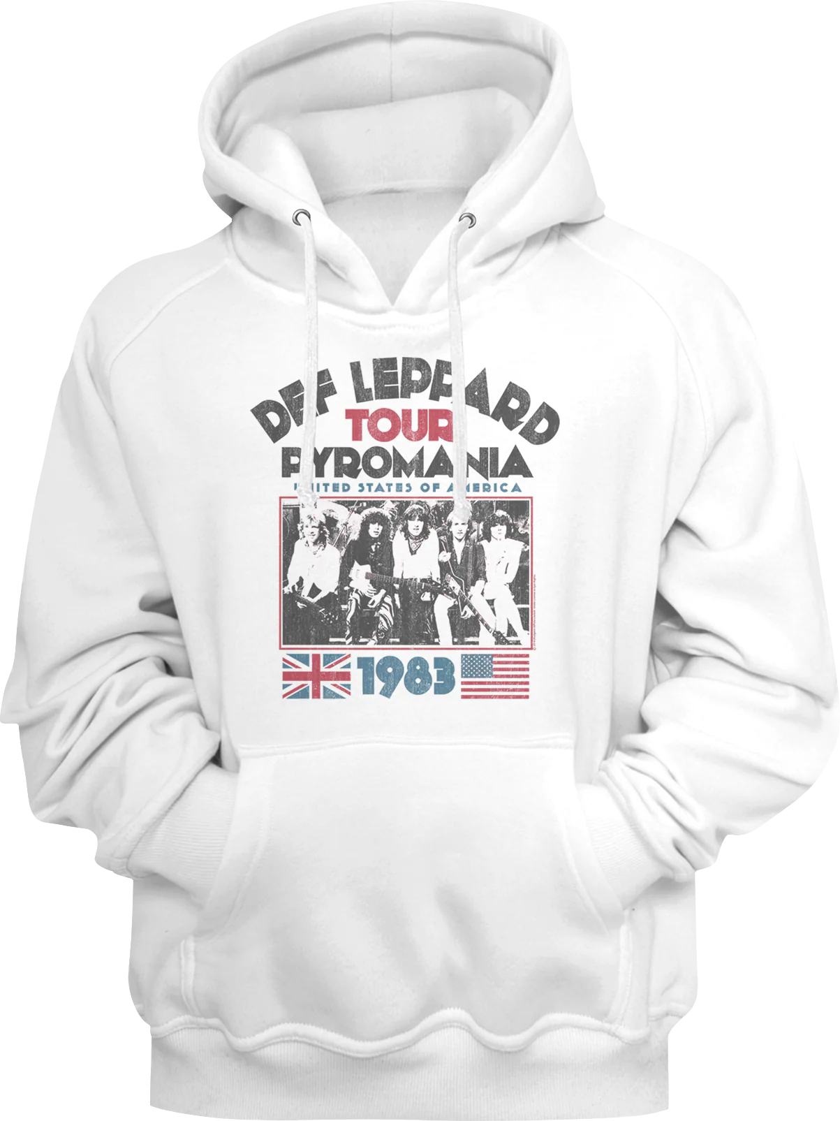 1983 Pyromania Tour Def Leppard Hoodie
