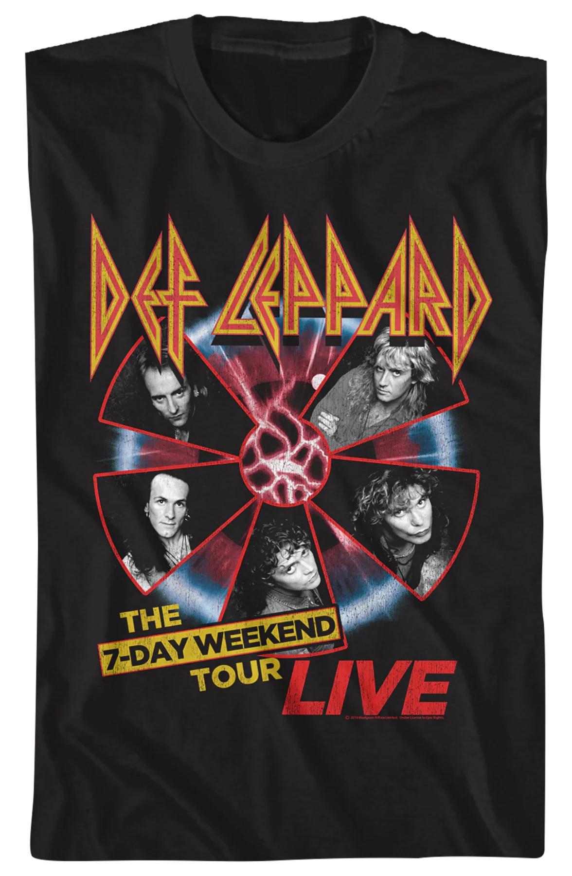 7-Day Weekend Tour Def Leppard T-Shirt - Image 2