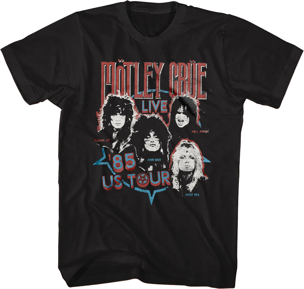 '85 US Tour Motley Crue T-Shirt