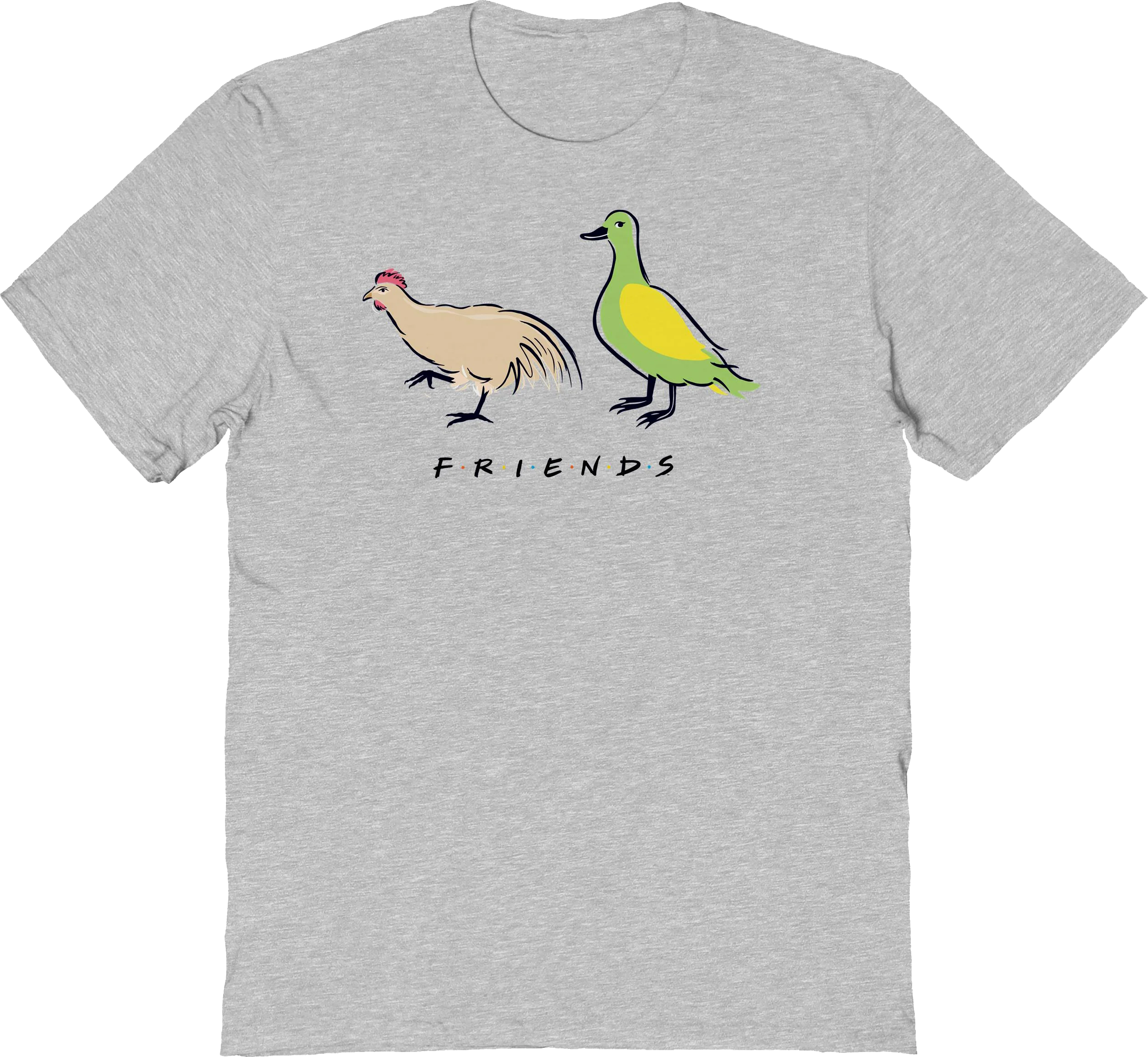 A Chicken And A Duck Friends T-Shirt