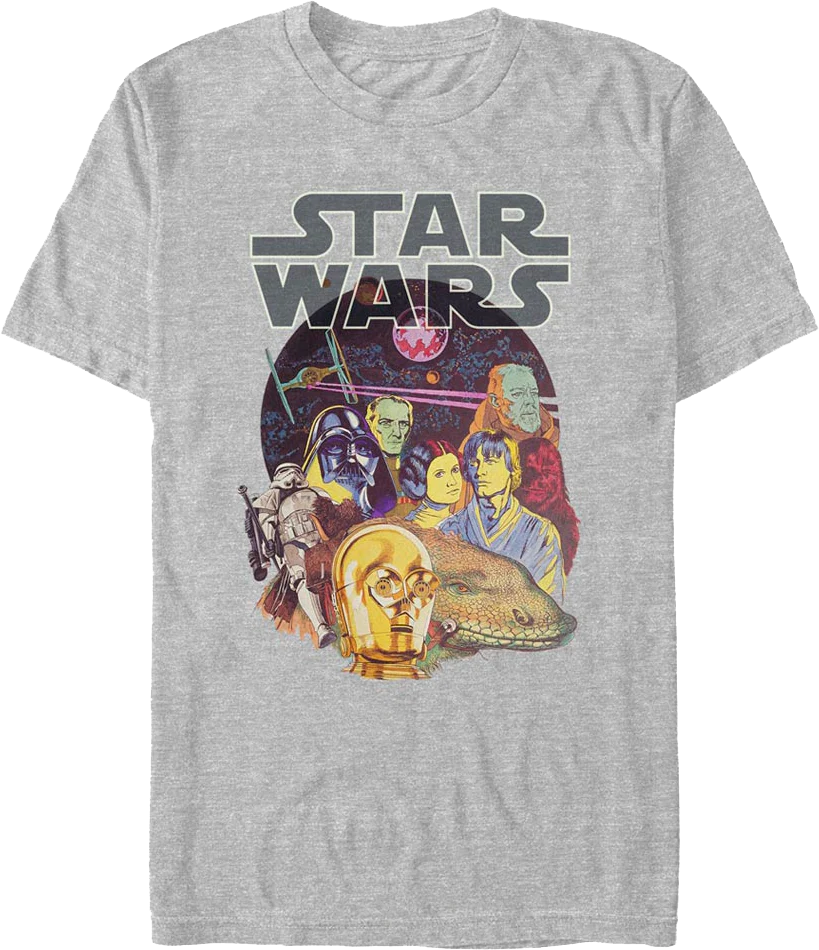 A New Hope Cast Collage Star Wars T-Shirt