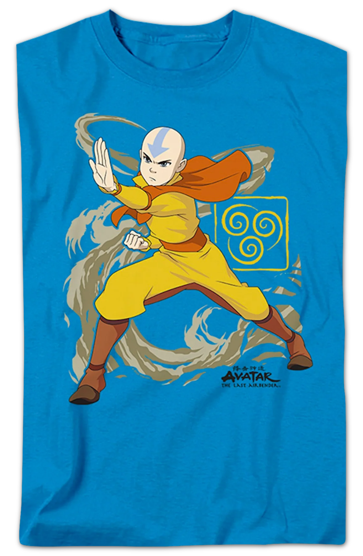 Aang Wind Blast Avatar The Last Airbender T-Shirt - Image 2