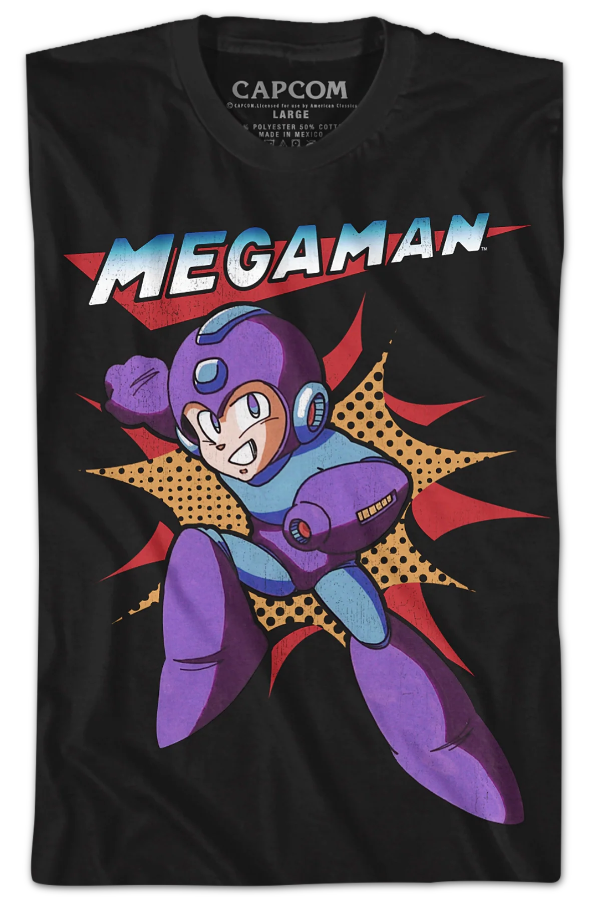 Action Pose Mega Man T-Shirt - Image 2