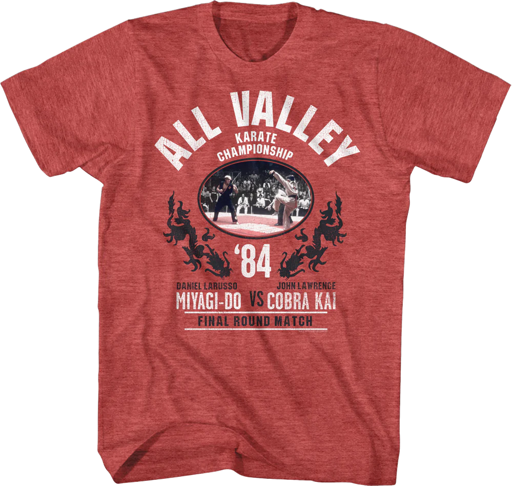 All Valley Karate Championship Final Round Match Karate Kid T-Shirt
