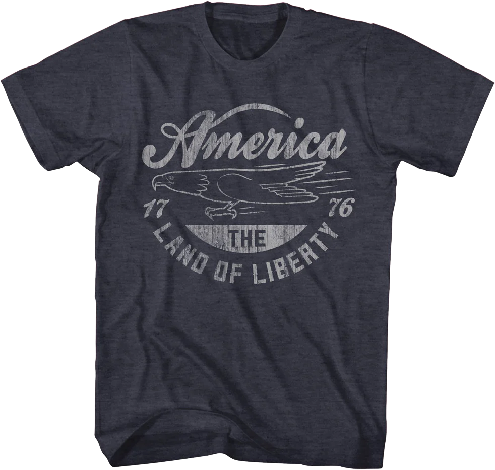 America The Land Of Liberty 1776 T-Shirt - Image 5