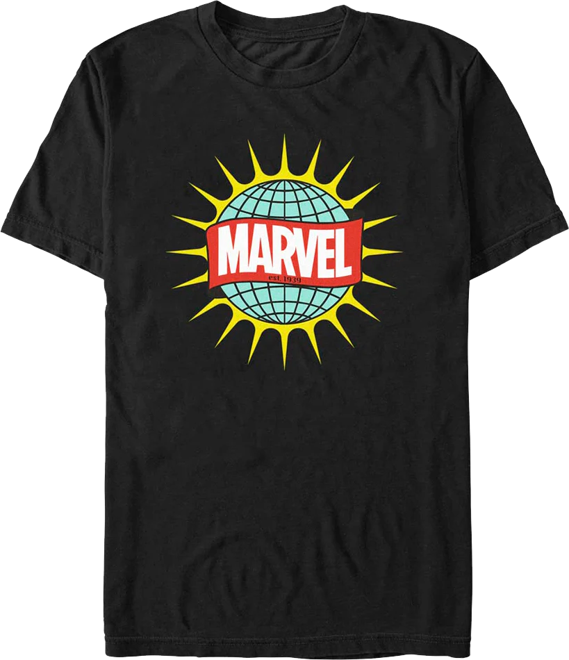 Atlas Globe Marvel Comics T-Shirt