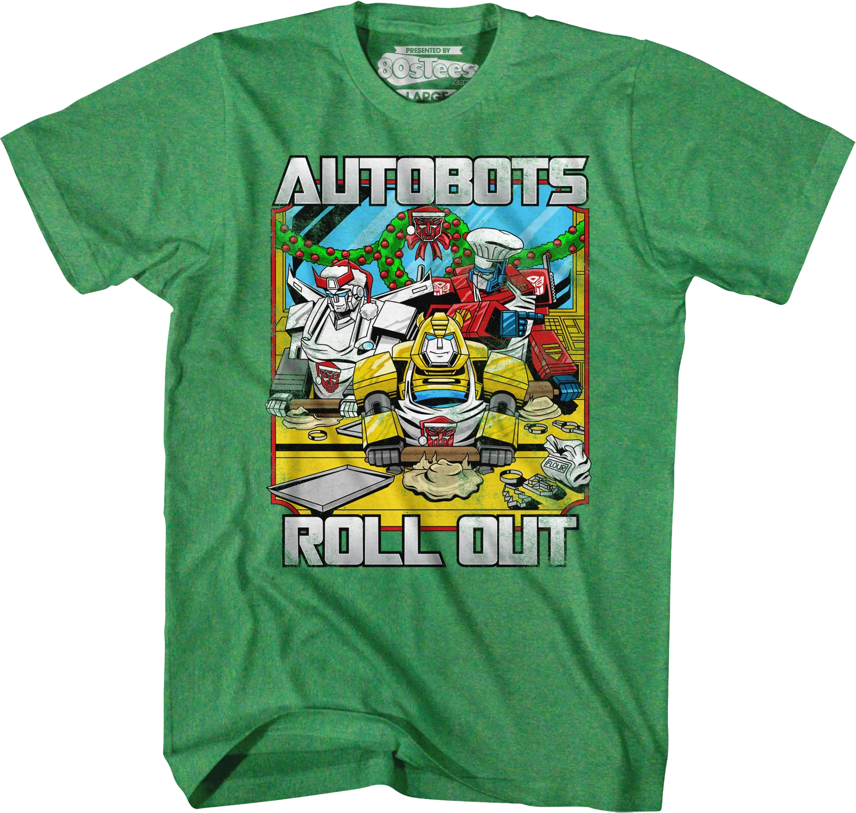 Autobots Roll Out Transformers Christmas T-Shirt