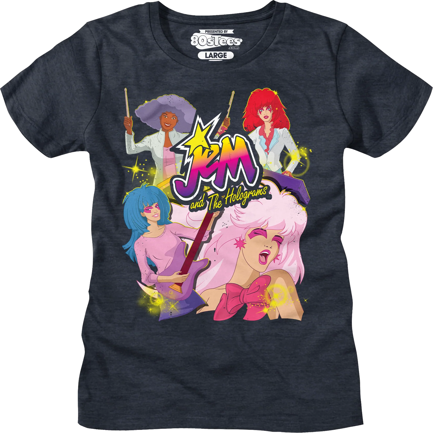 Band Collage Jem And The Holograms T-Shirt - Image 6