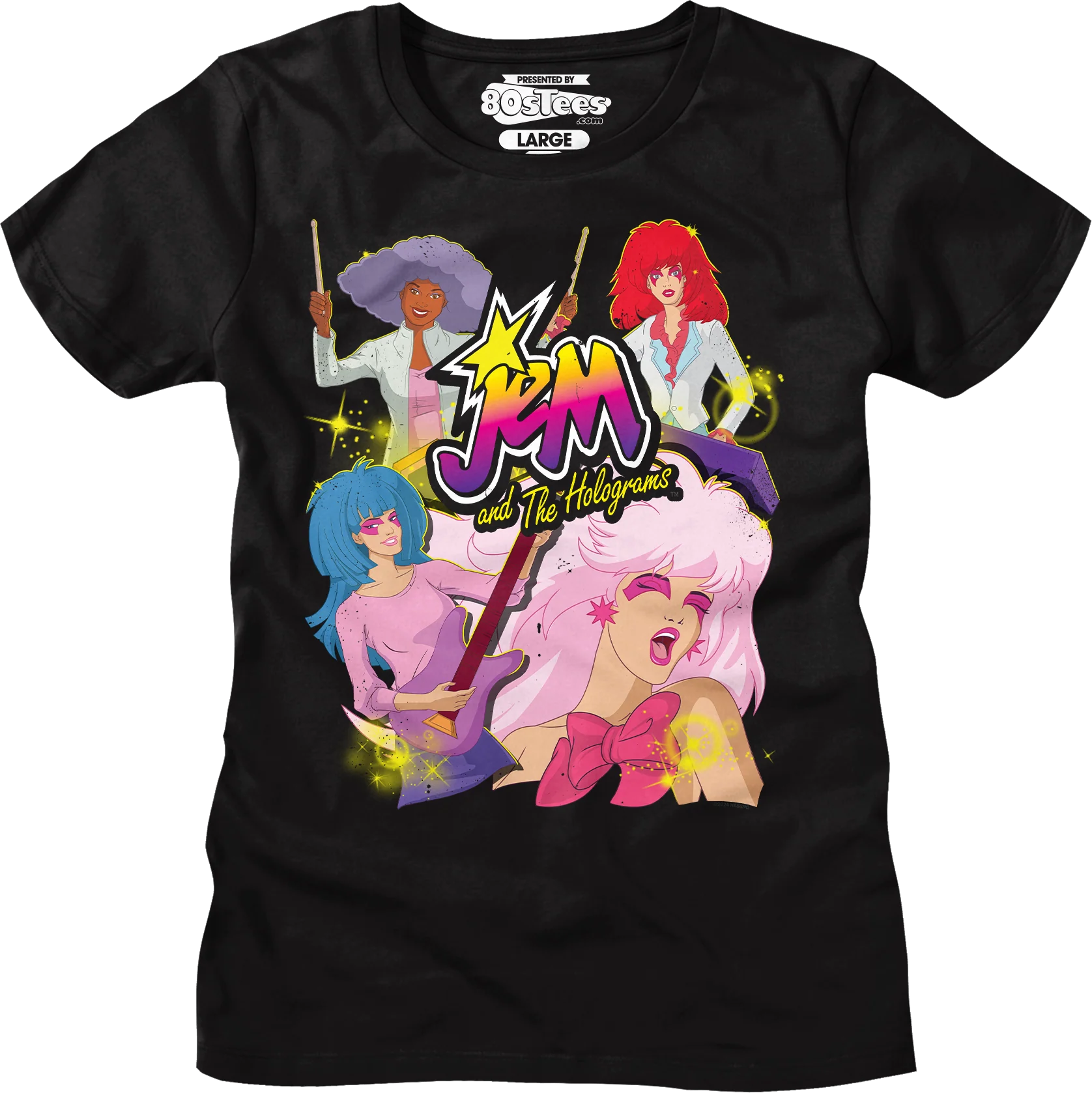 Band Collage Jem And The Holograms T-Shirt - Image 9