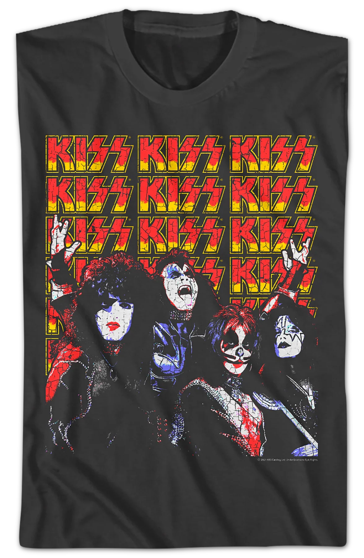 Band Members And Logos KISS T-Shirt - Image 2