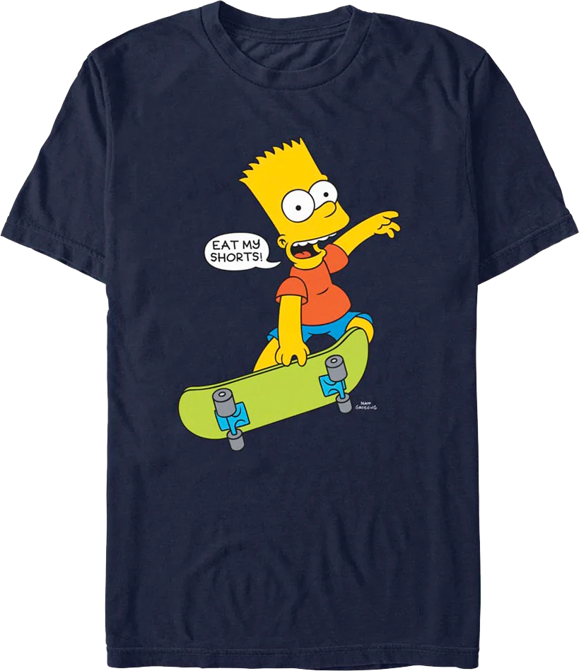 Bart Simpson Eat My Shorts Simpsons T-Shirt