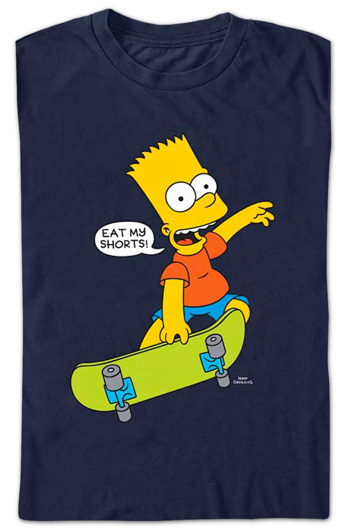 Bart Simpson Eat My Shorts Simpsons T-Shirt - Image 2