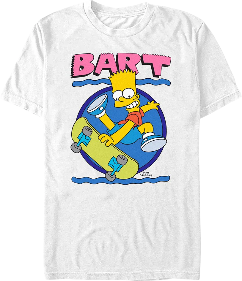 Bart Simpson Skateboard Simpsons T-Shirt