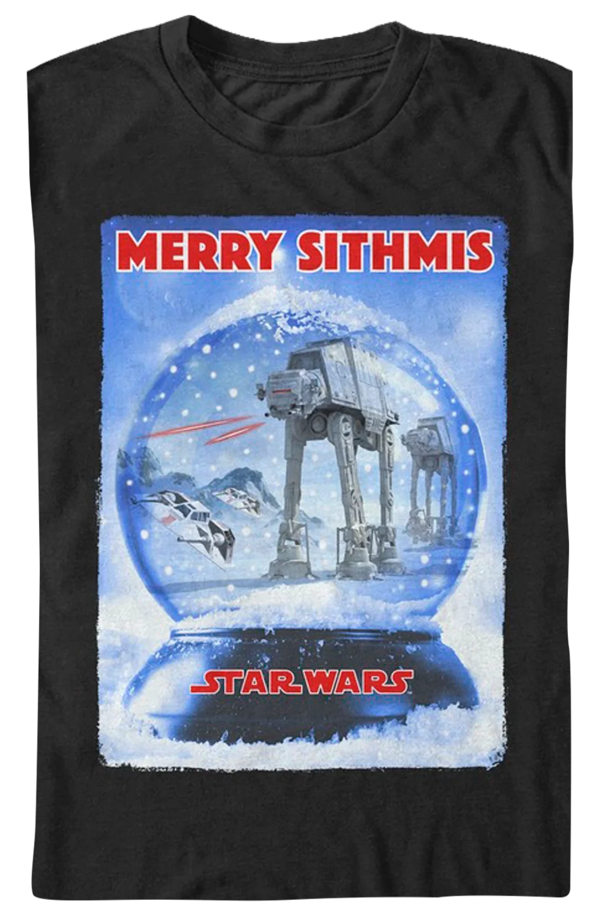 Battle of Hoth Snow Globe Star Wars T-Shirt - Image 2