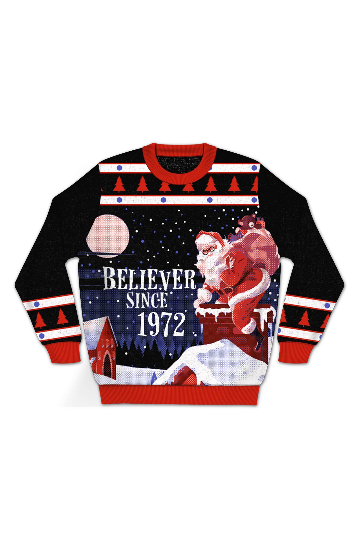 Believer Since 1972 Knitted Christmas Sweater - Image 2
