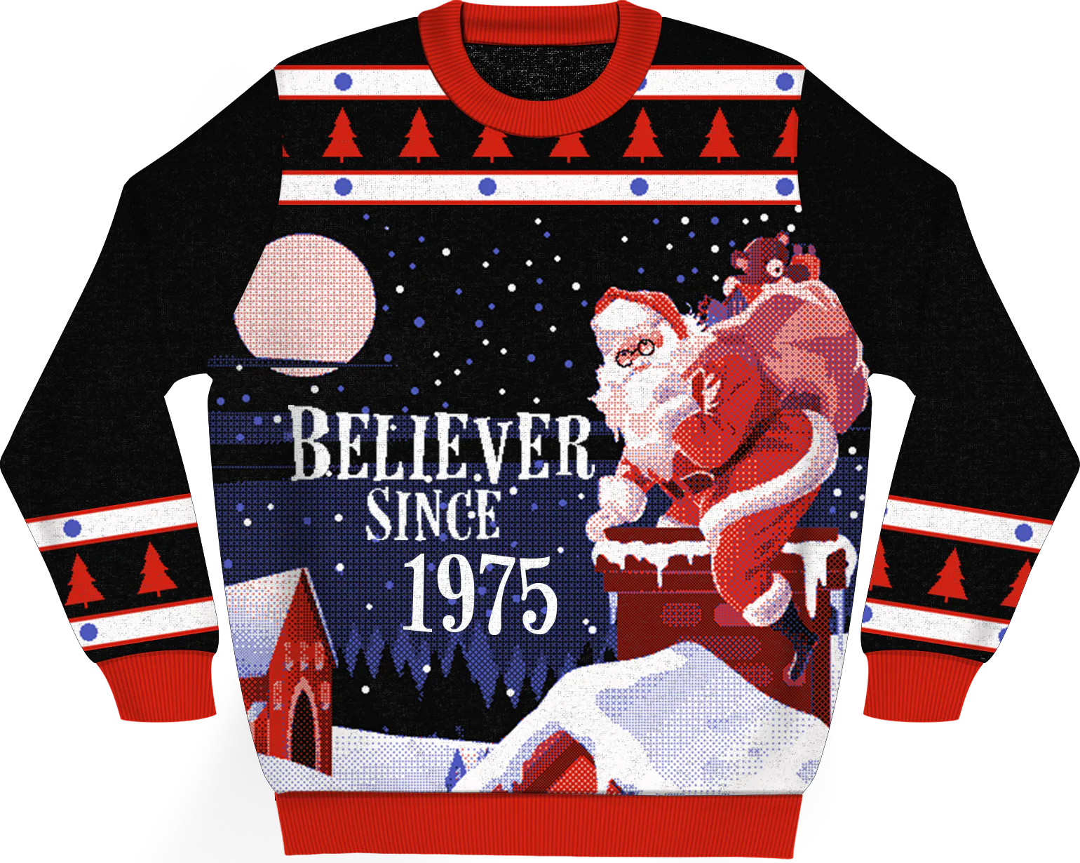 Believer Since 1975 Knitted Christmas Sweater