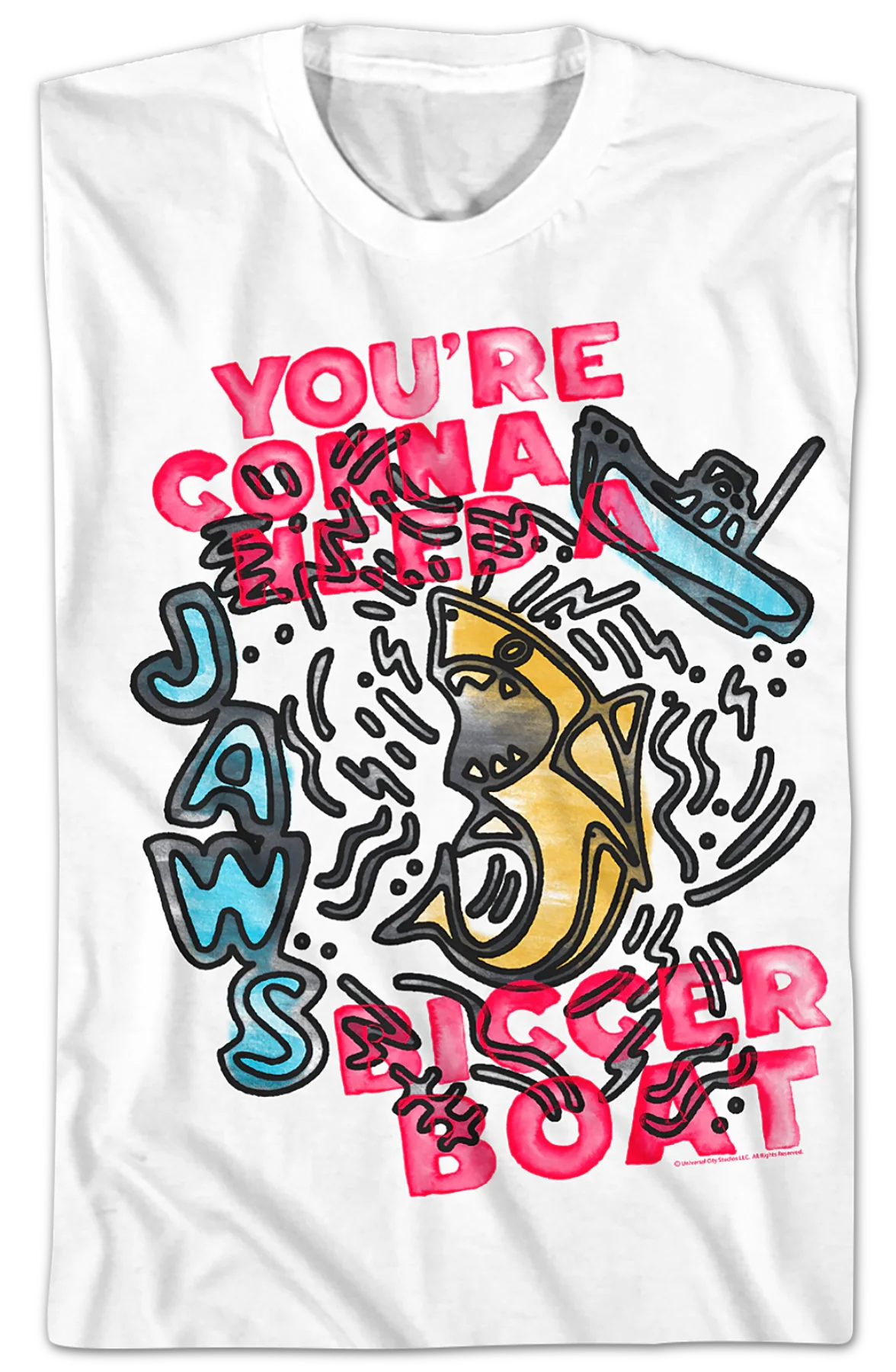 Bigger Sketch Jaws T-Shirt - Image 2