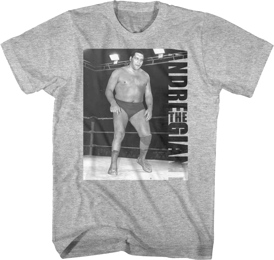Black And White Photo Andre The Giant T-Shirt