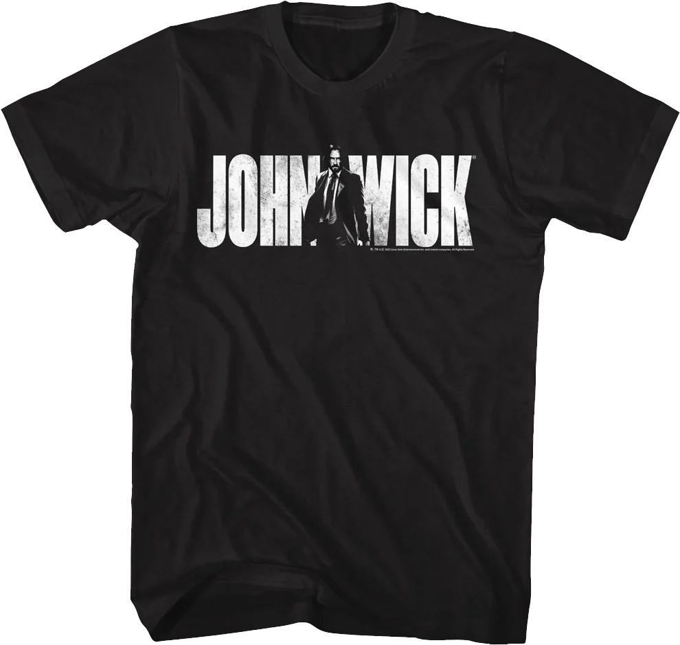 Black Distressed John Wick T-Shirt