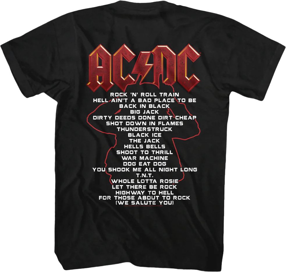 Black Ice World Tour ACDC T-Shirt - Image 3