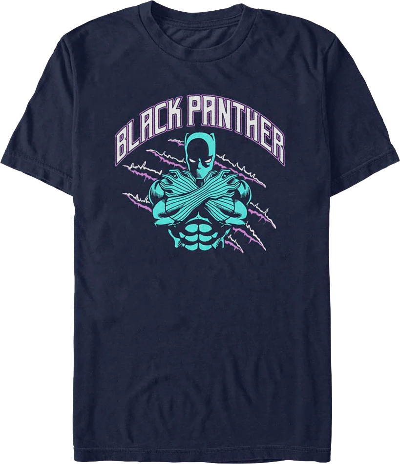Black Panther Claw Marks Marvel Comics T-Shirt