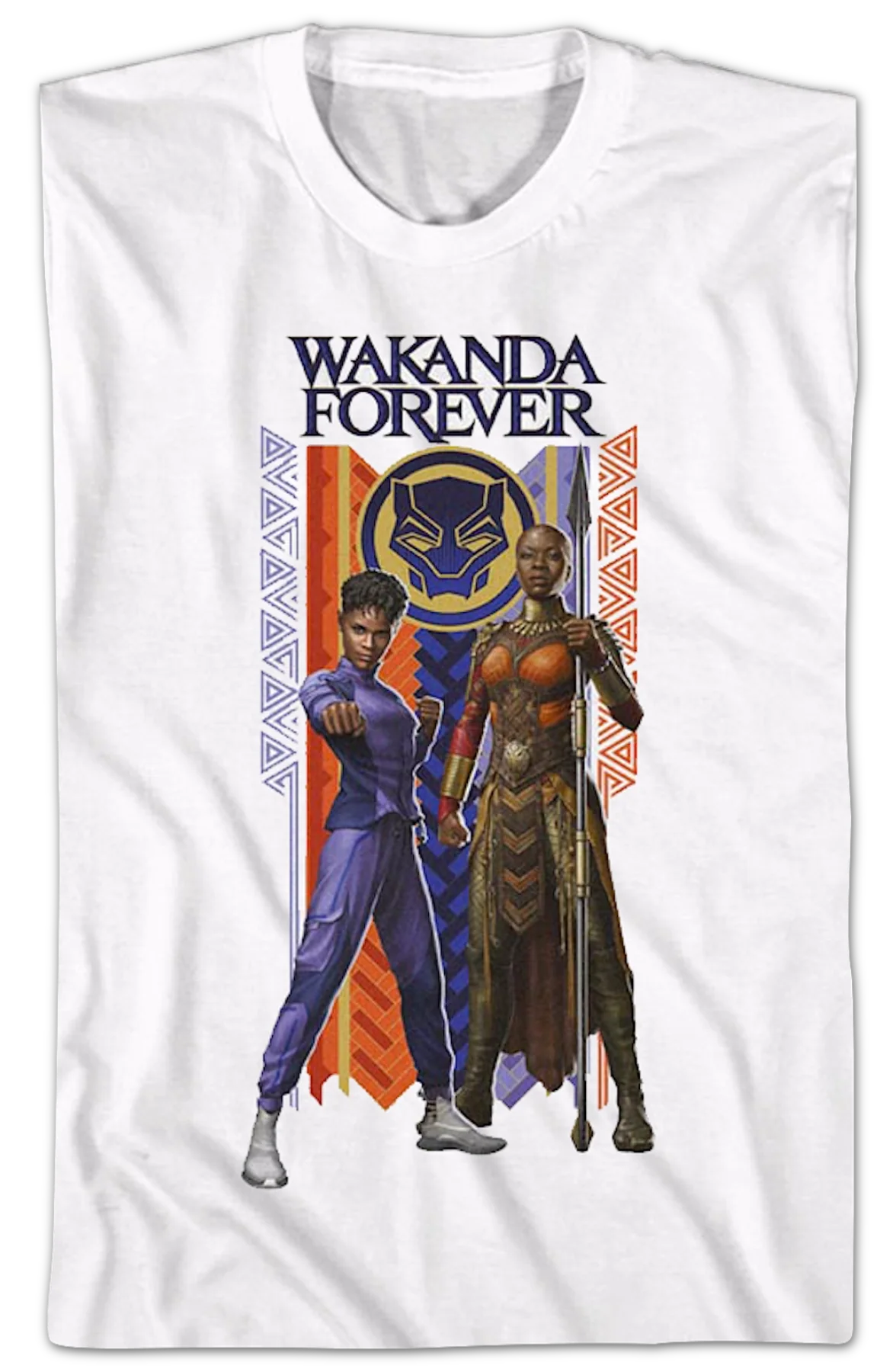 Black Panther Wakanda Forever Duo Marvel Comics T-Shirt - Image 2
