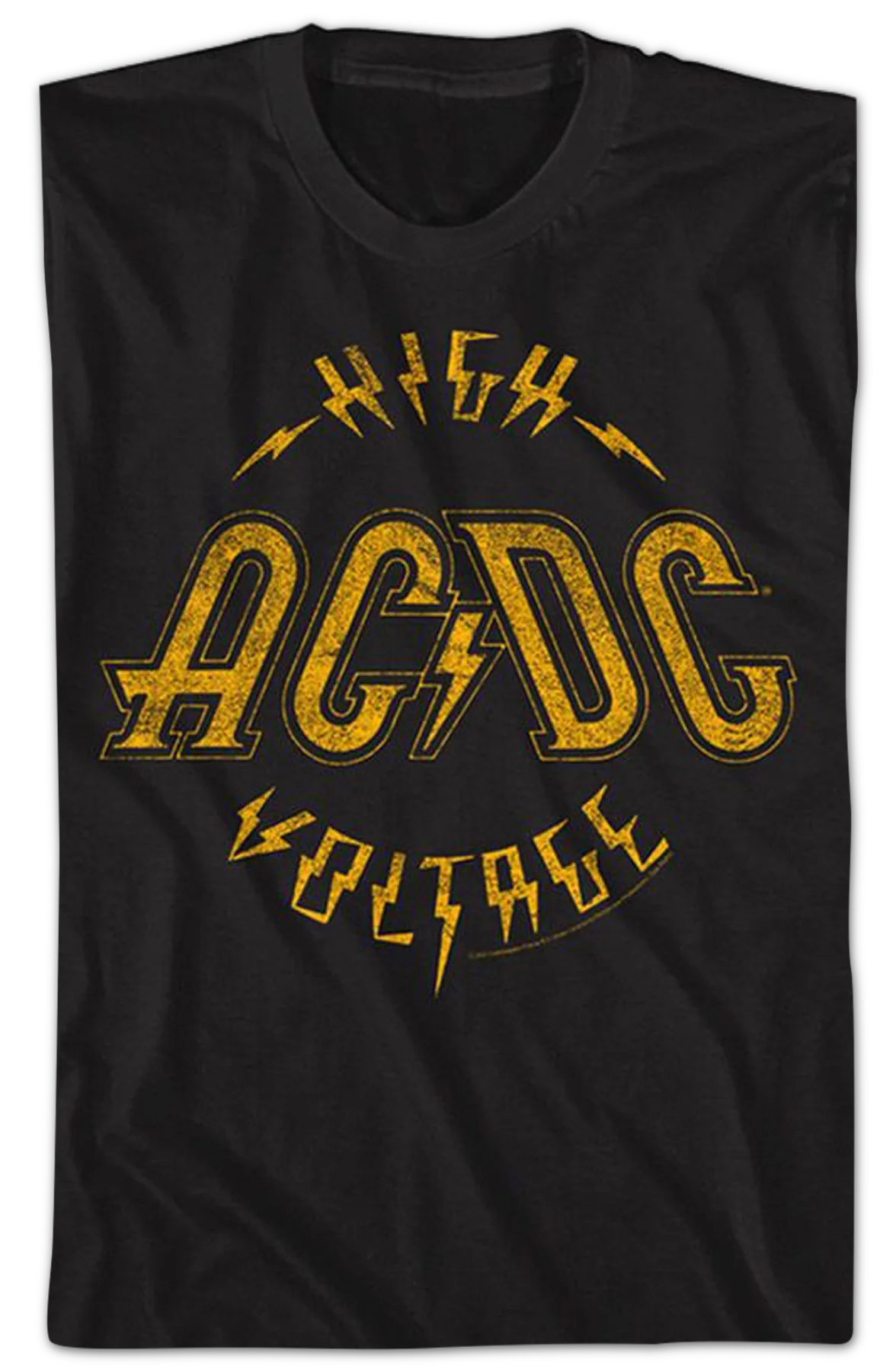 Black Vintage High Voltage ACDC Shirt - Image 2