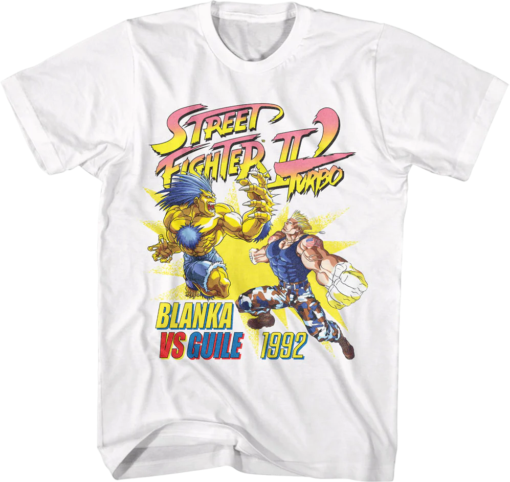 Blanka vs Guile Street Fighter II Turbo T-Shirt