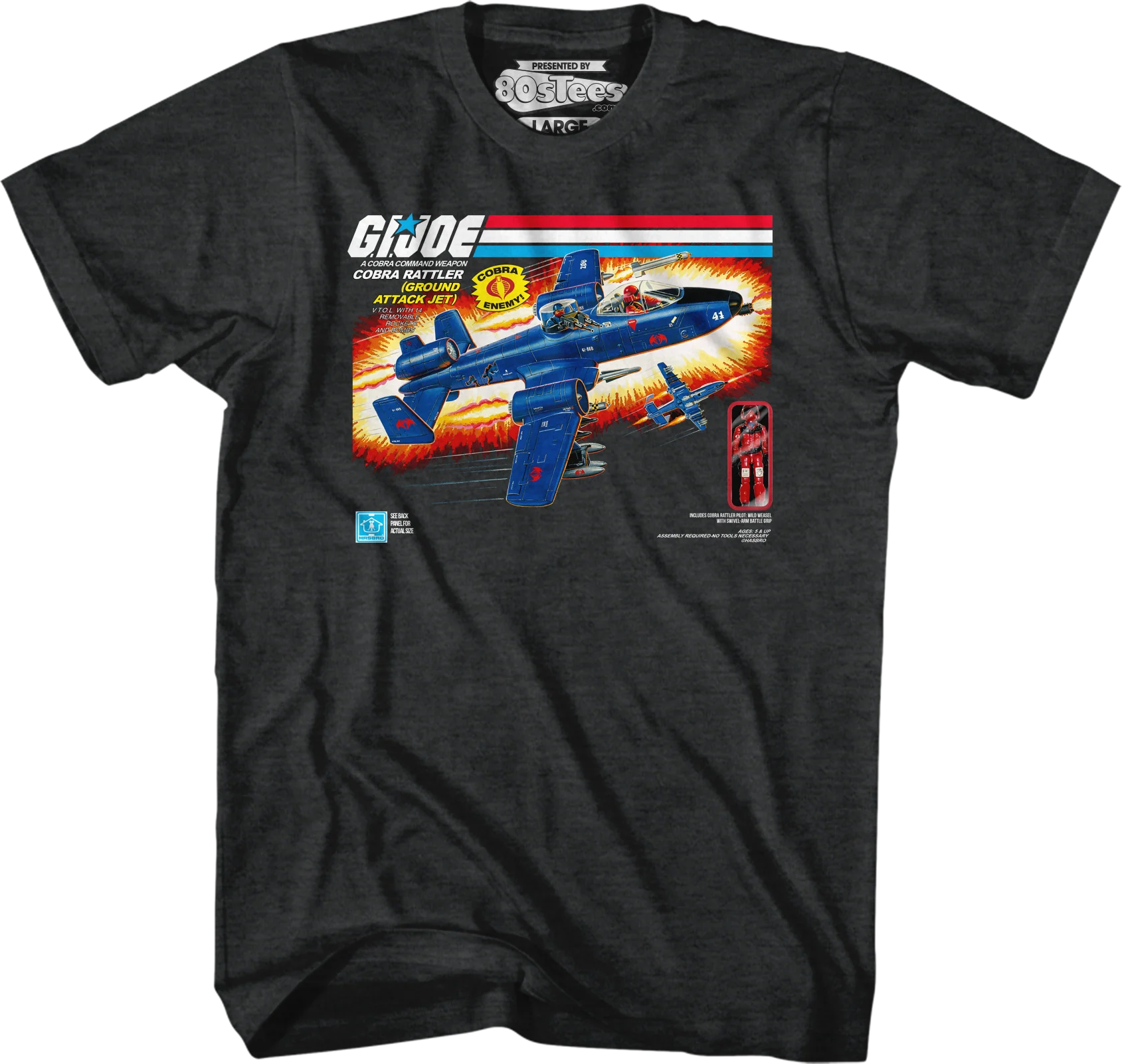 Box Art Cobra Rattler GI Joe T-Shirt