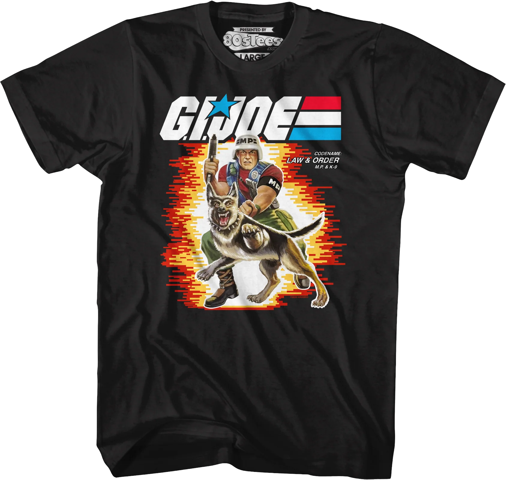 Box Art Law and Order GI Joe T-Shirt
