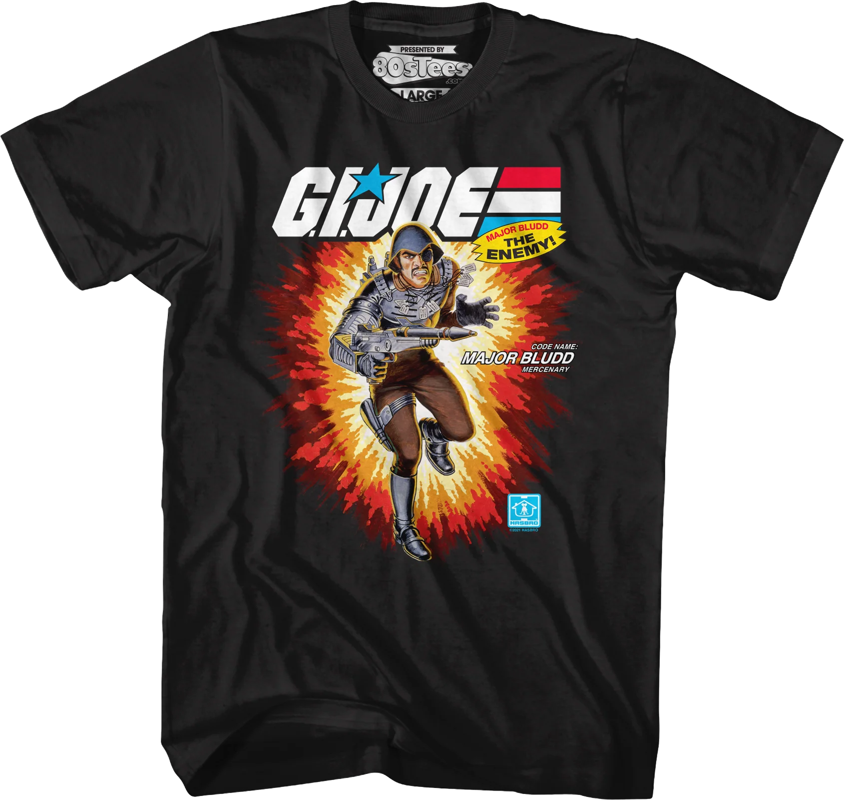 Box Art Major Bludd GI Joe T-Shirt