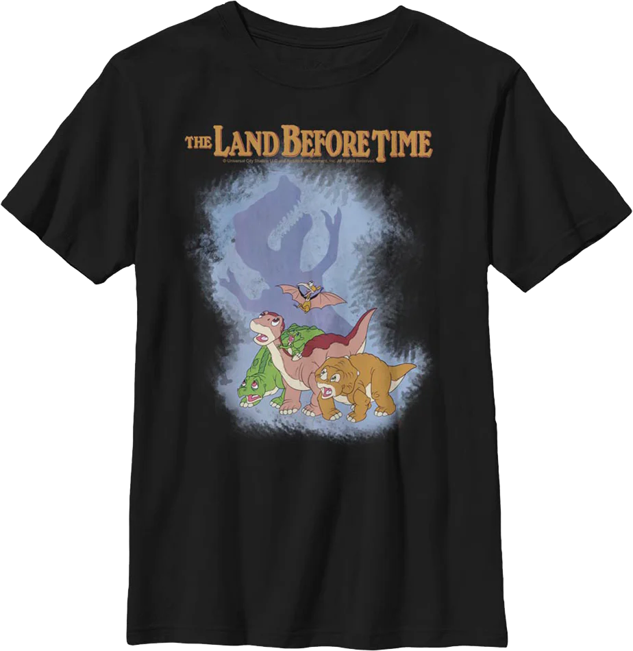 Boys Youth Sharptooth Shadow Land Before Time Shirt