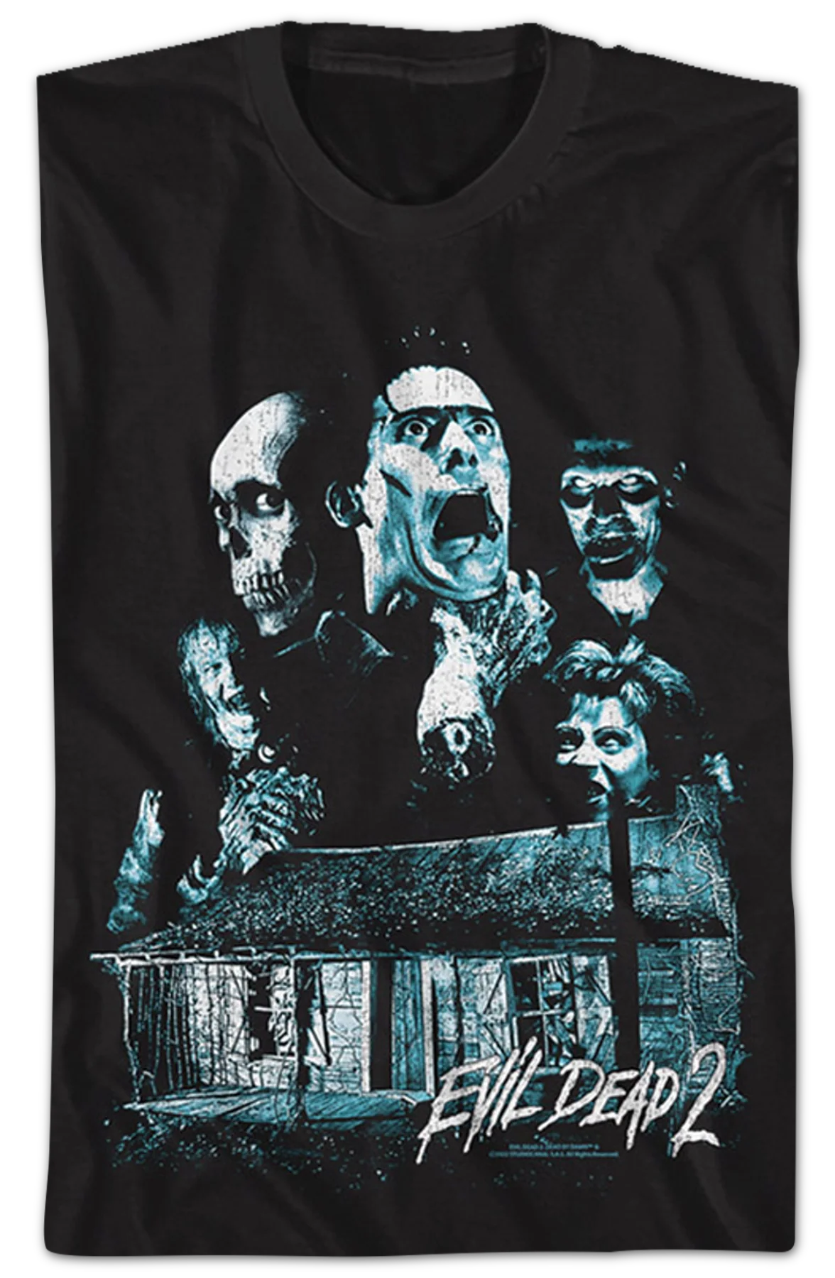 Cabin Collage Evil Dead T-Shirt - Image 2