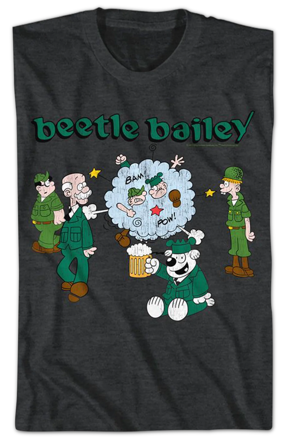 Camp Swampy Characters Beetle Bailey T-Shirt - Image 2