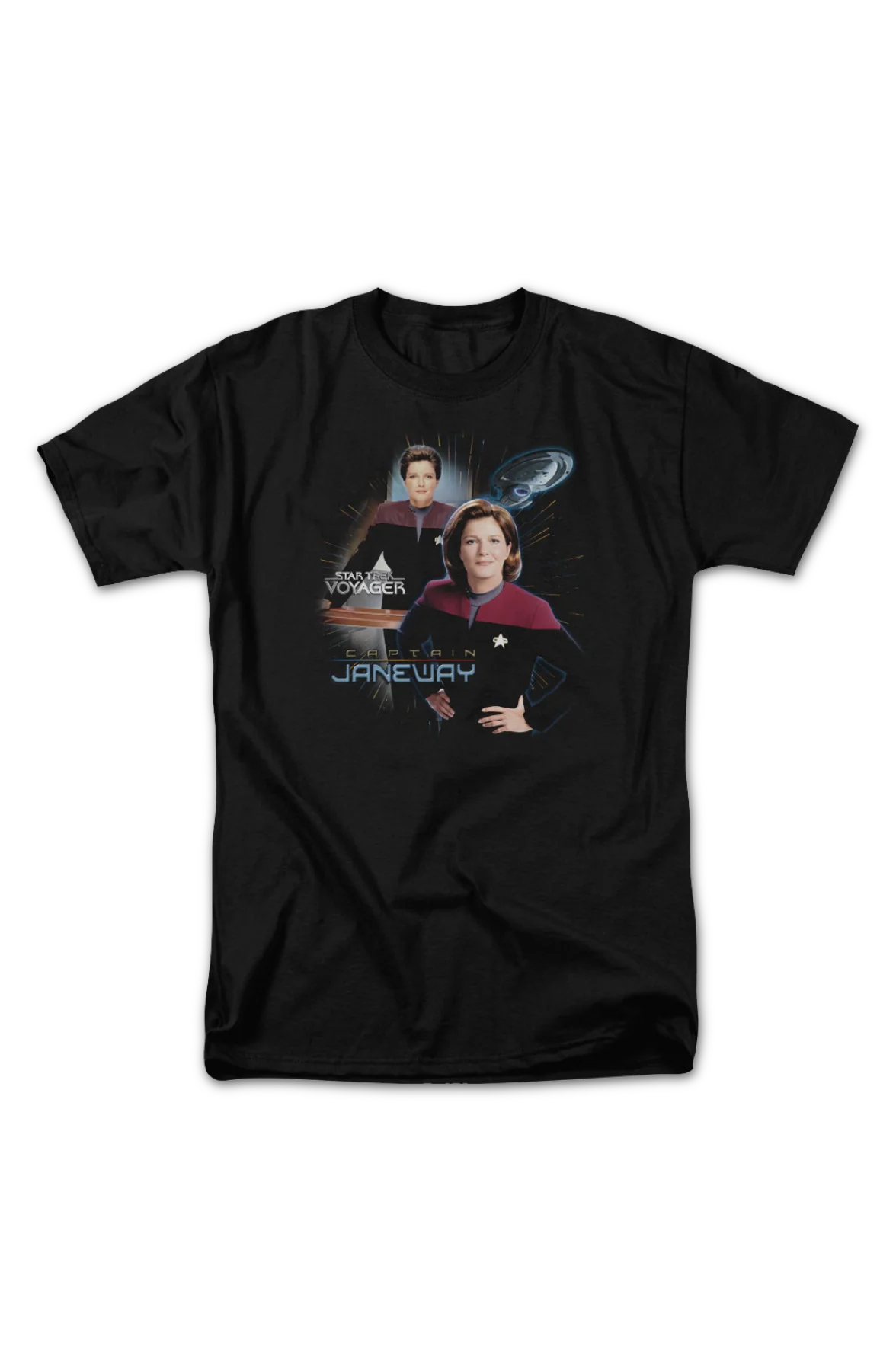 Captain Janeway Star Trek Voyager T-Shirt - Image 2