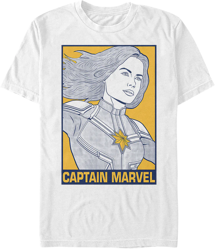 Captain Marvel Pop Art Avengers Endgame T-Shirt