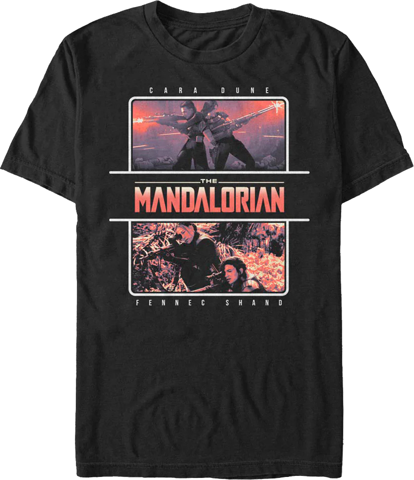 Cara Dune And Fennec Shand The Mandalorian Star Wars T-Shirt