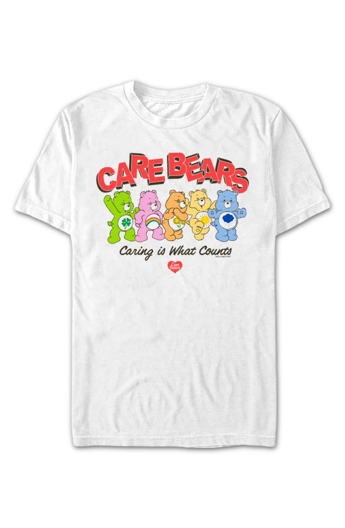 Caring Is What Counts Care Bears T-Shirt - Image 2