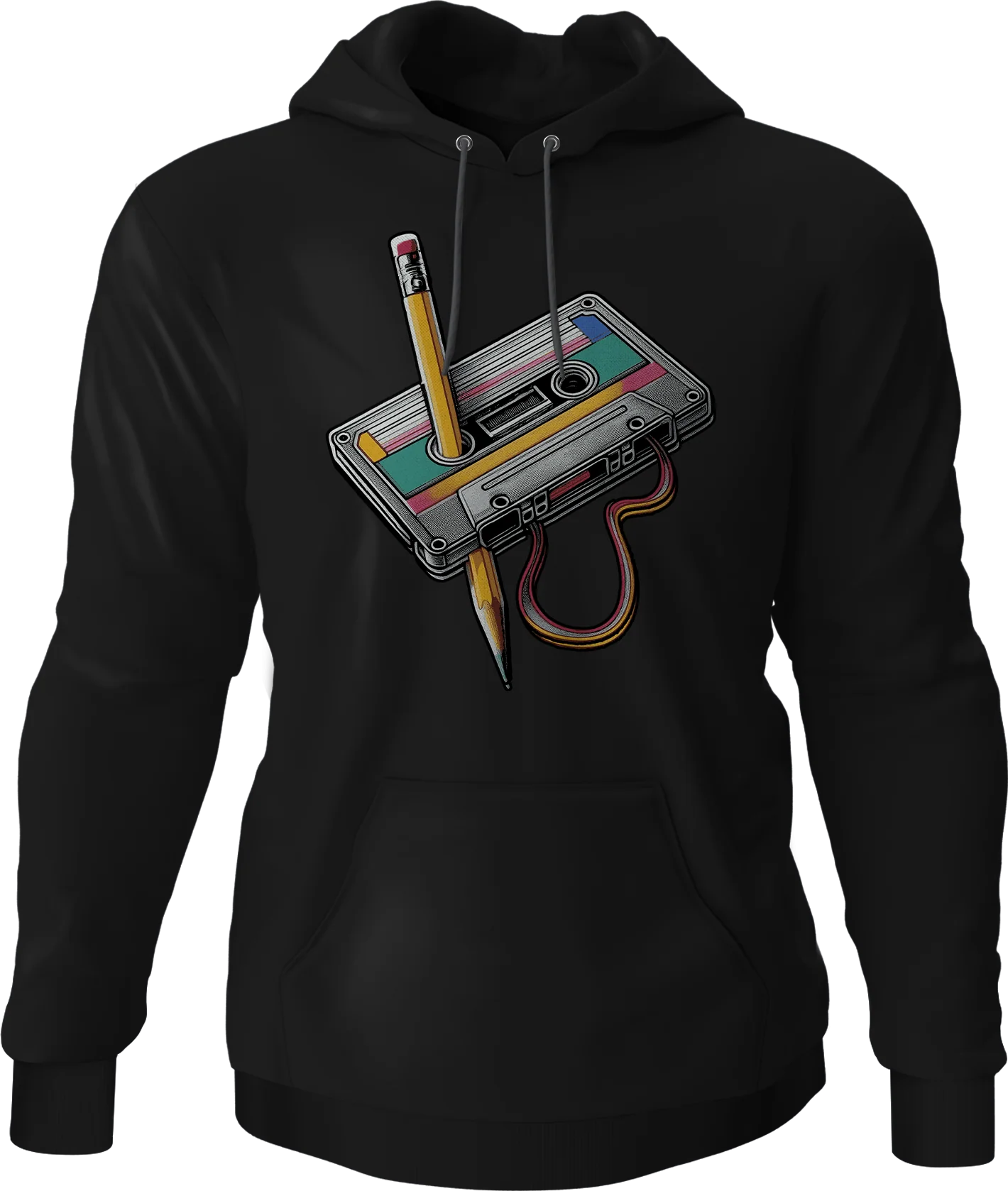 Cassette Tape Rewind Hoodie