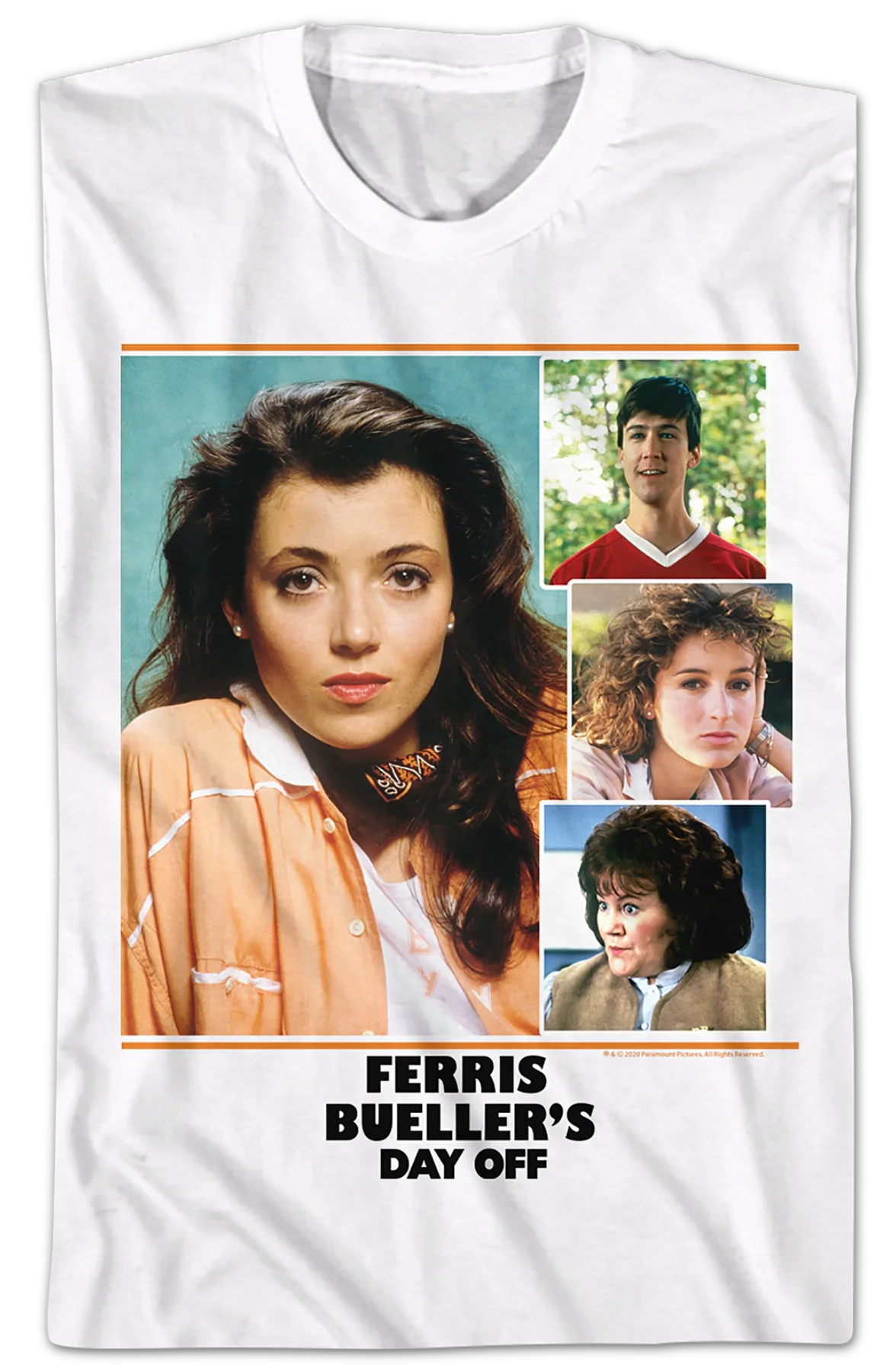 Cast Collage Ferris Bueller's Day Off T-Shirt - Image 2