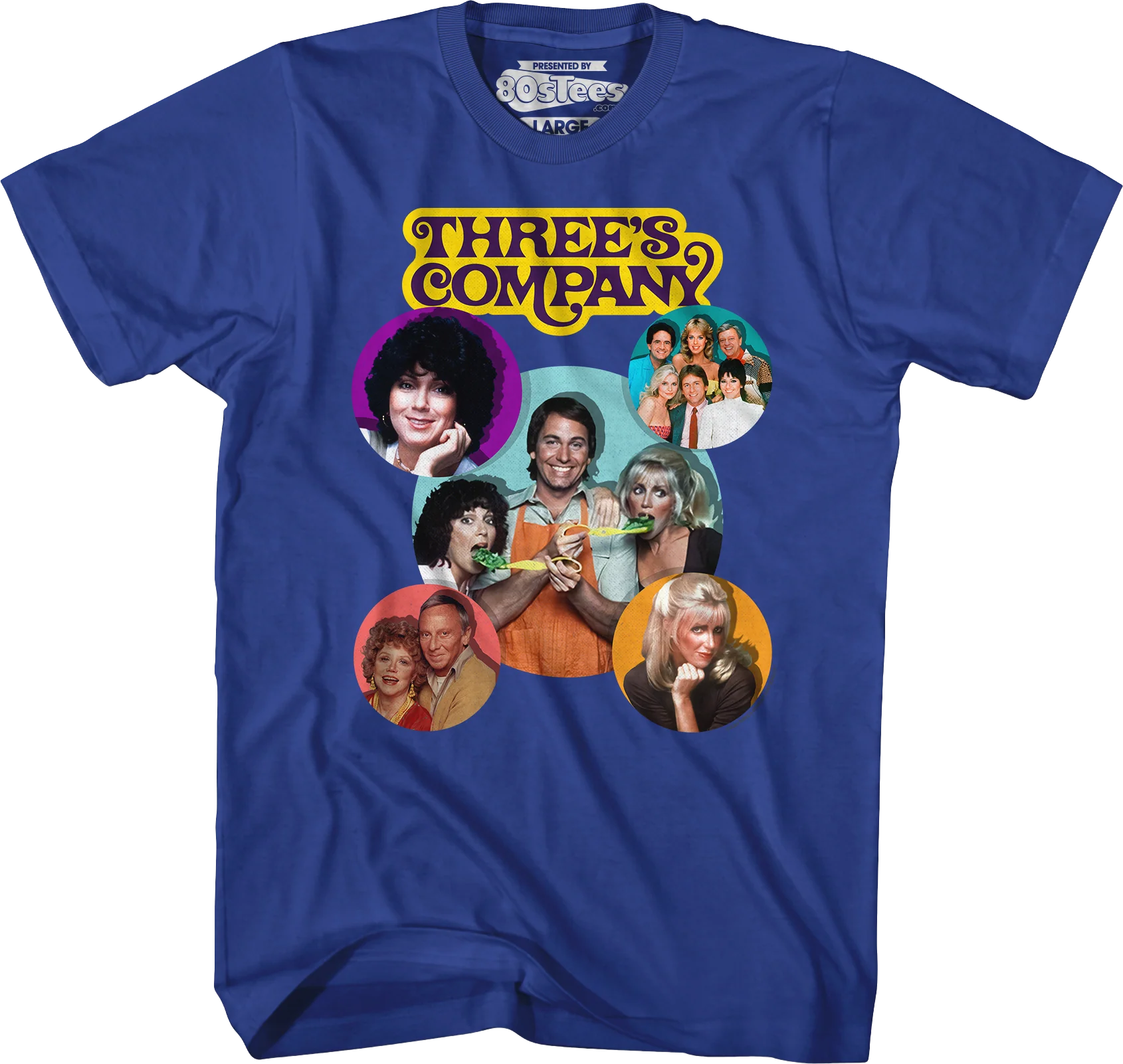 Cast Collage Three's Company T-Shirt - Image 3