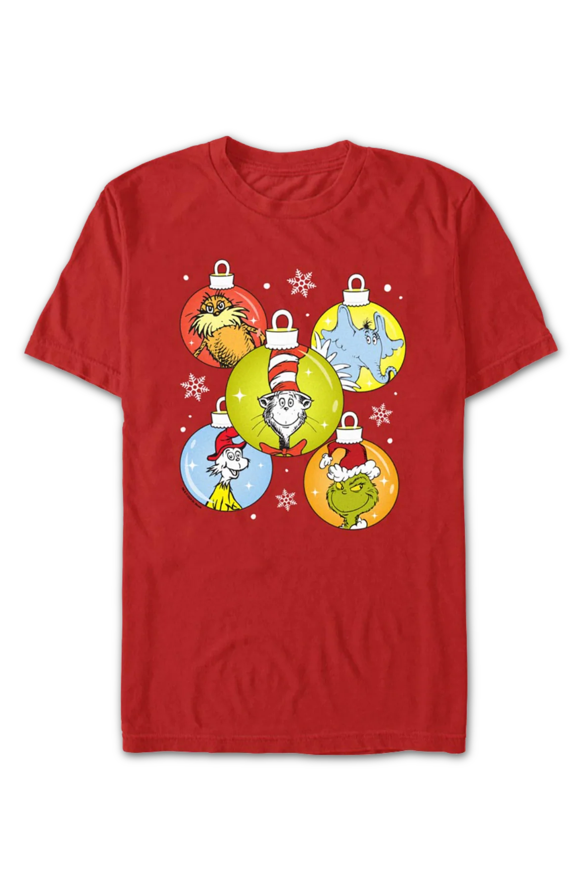 Christmas Ornaments Dr. Seuss T-Shirt - Image 2