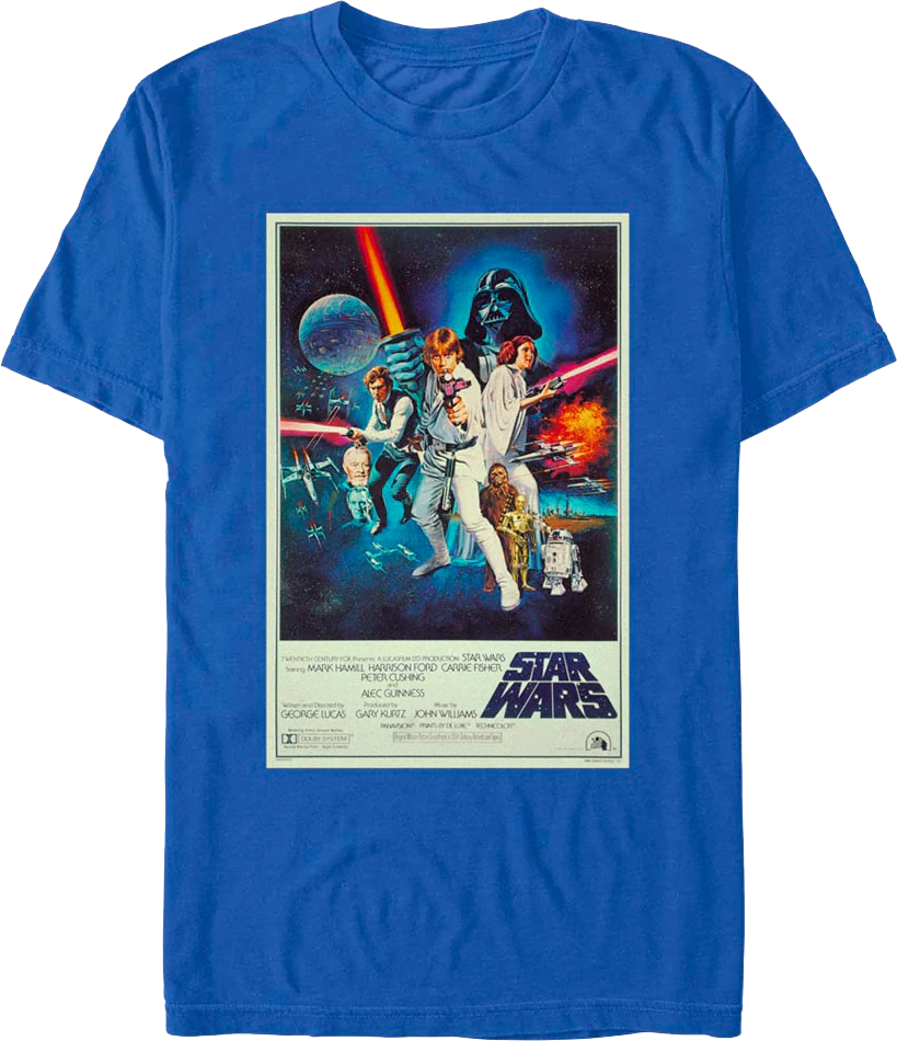 Classic Episode IV Poster Star Wars T-Shirt