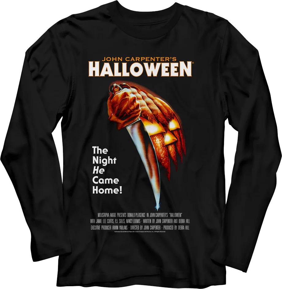 Classic Poster Halloween Long Sleeve Shirt