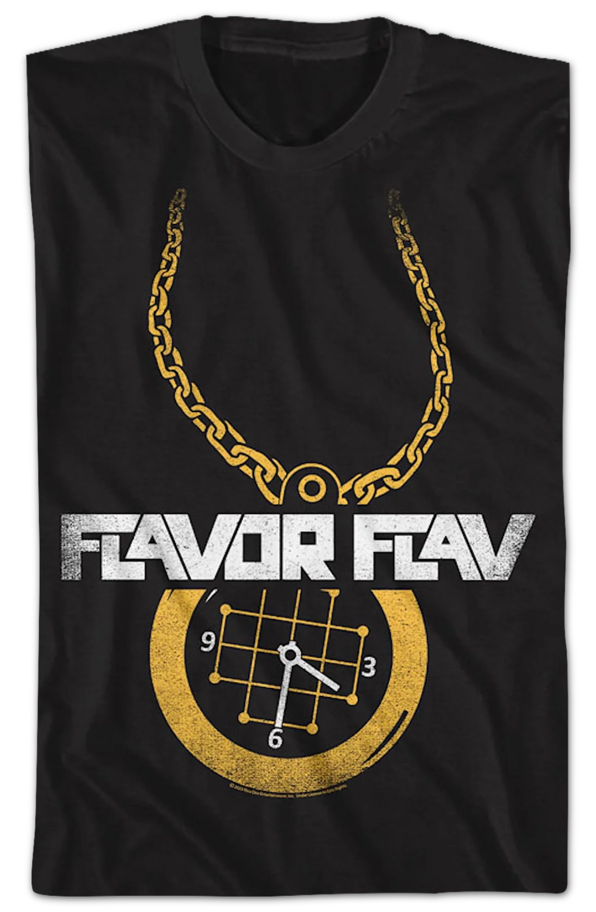 Clock Necklace Flavor Flav T-Shirt - Image 2