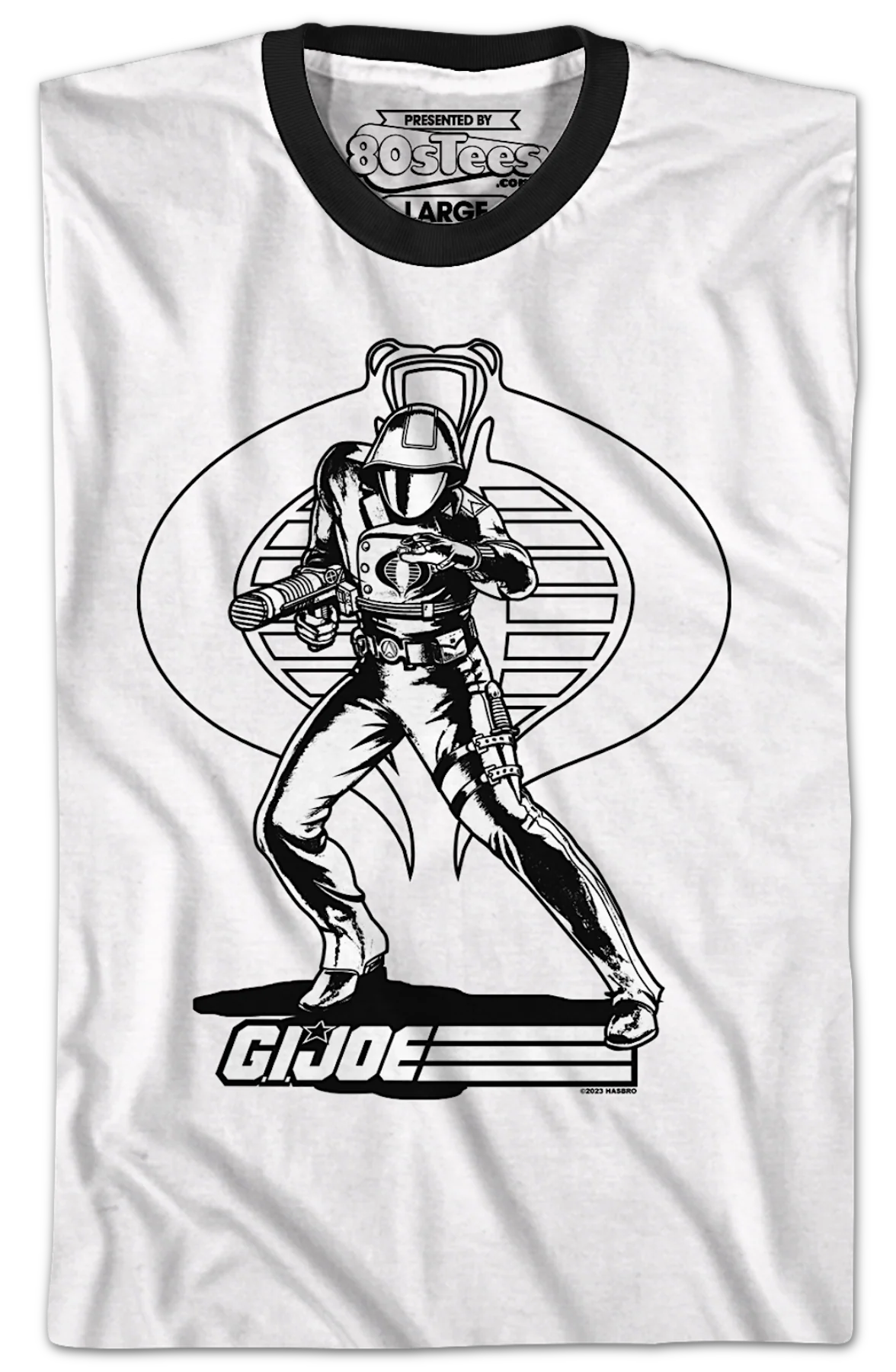 Cobra Commander Noir GI Joe Ringer Shirt - Image 2
