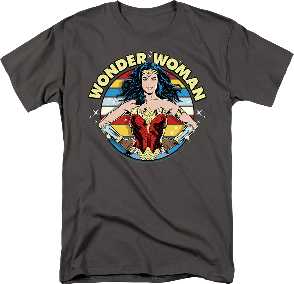Colorful Pose Wonder Woman T-Shirt