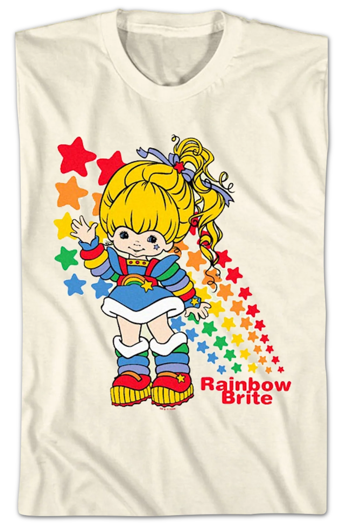 Colorful Stars Rainbow Brite T-Shirt - Image 2