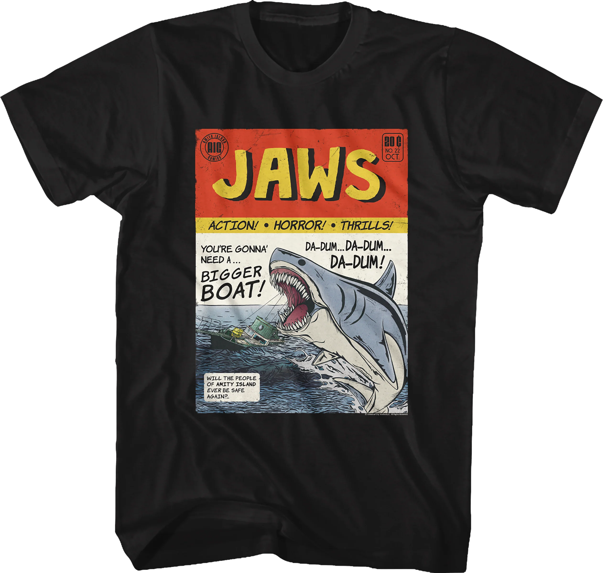 Comic Book Jaws T-Shirt